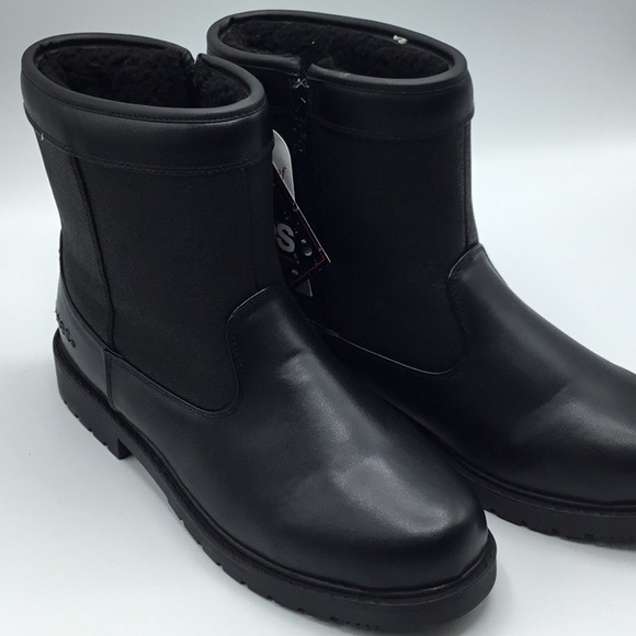 totes men's state waterproof side zip snow boot